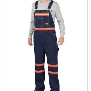 2pairsDickies Inhanced visibility denim bib overal